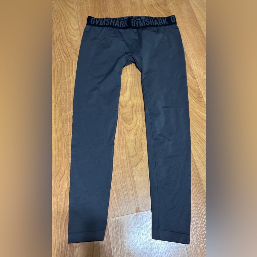 Gymshark Women's Fit Full Length High Waist Leggings Dark Charcoal Gray Size M